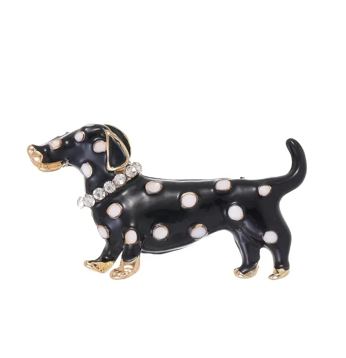 Prendedor salchicha lunares