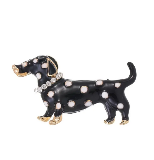 Prendedor salchicha lunares