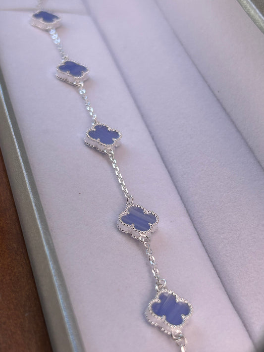 Pulsera flor azul