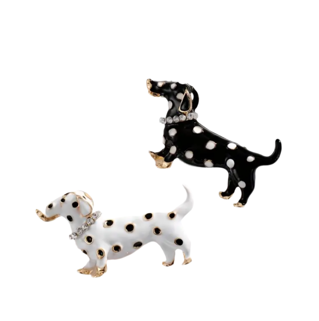 Prendedor salchicha lunares