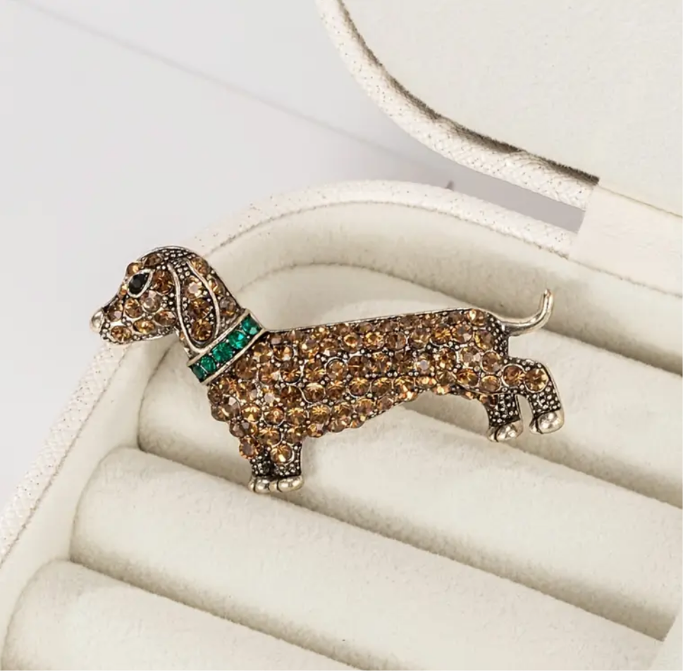 Prendedor salchicha brillos