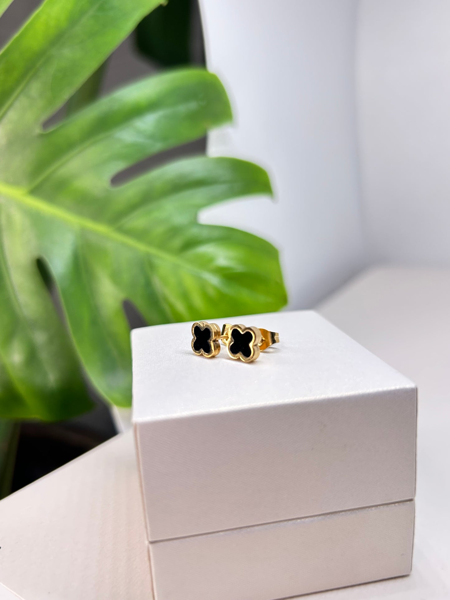 Caravanas Flor Black