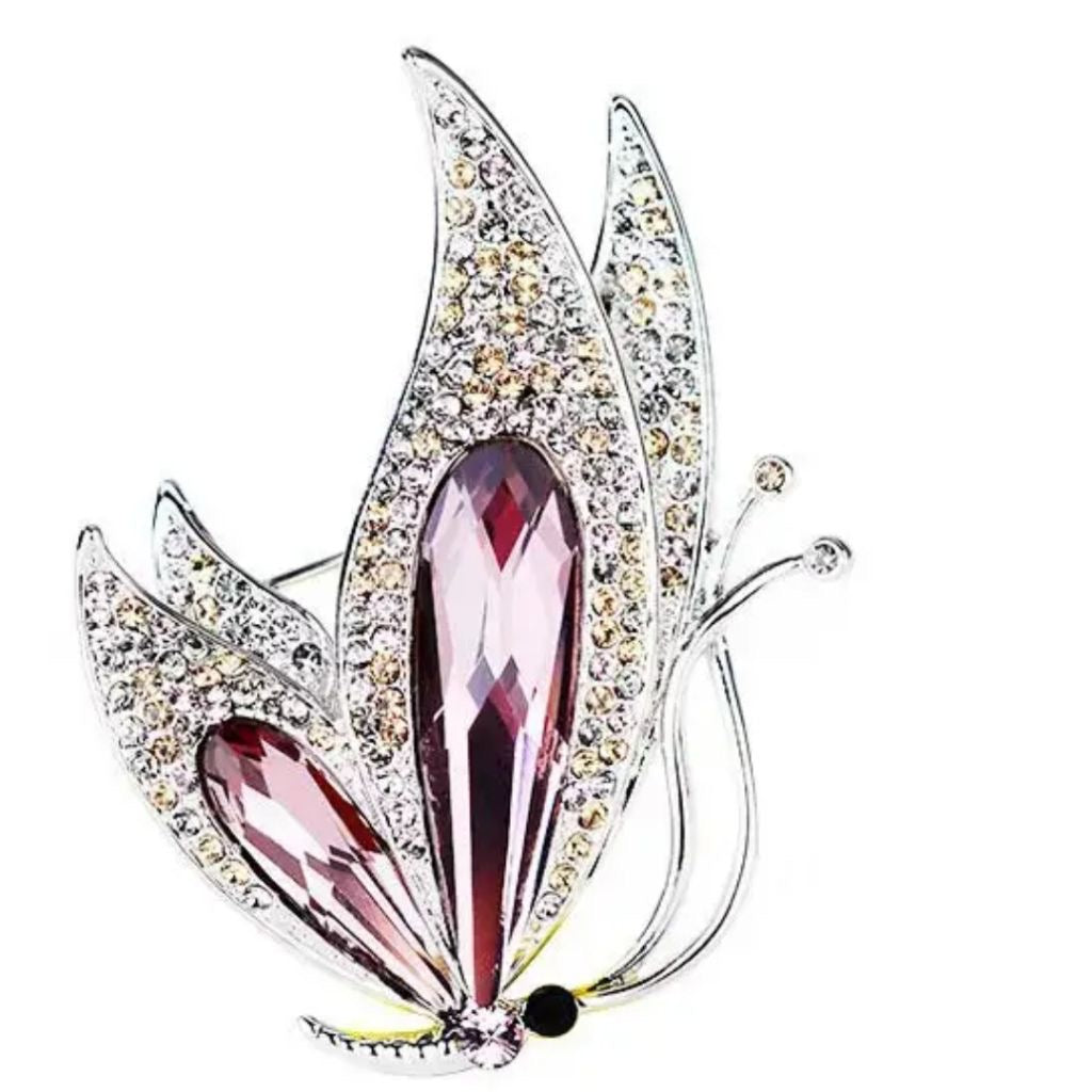 Prendedor mariposa bicolor