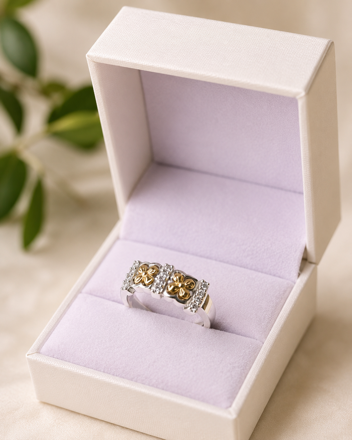 Anillo Jardín Dorado