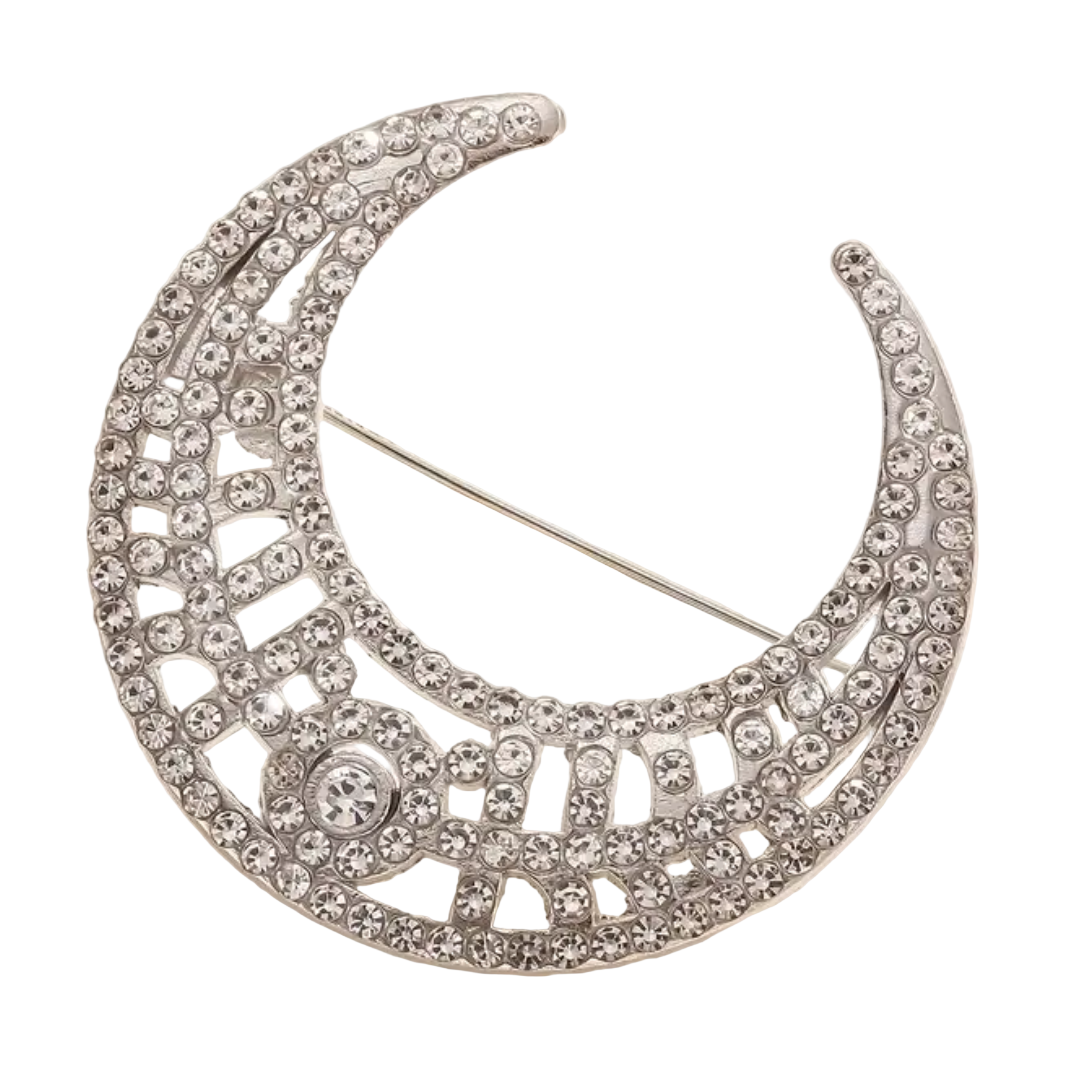Prendedor Luna Cristal
