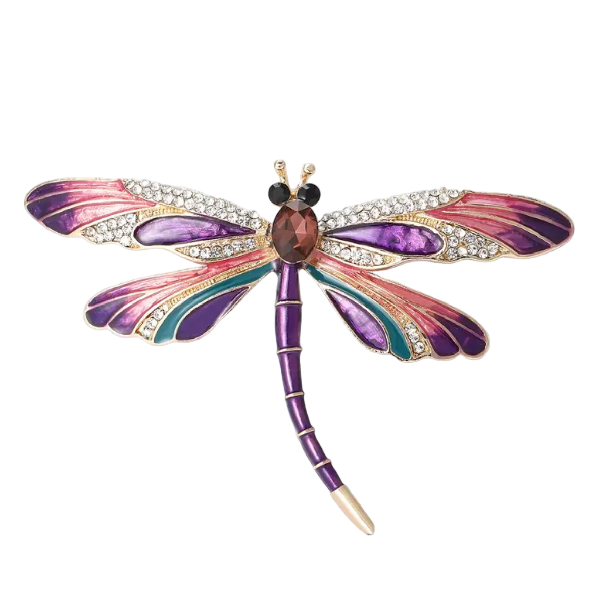 Prendedor Libélula Lila