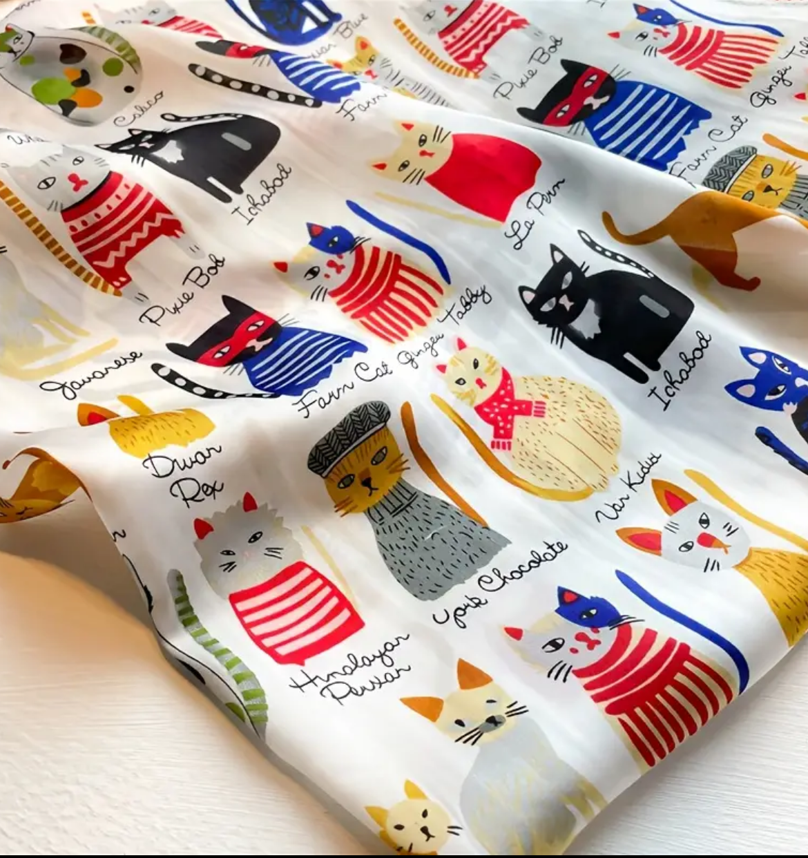 Pañuelo Satinado Gatitos Disfraz