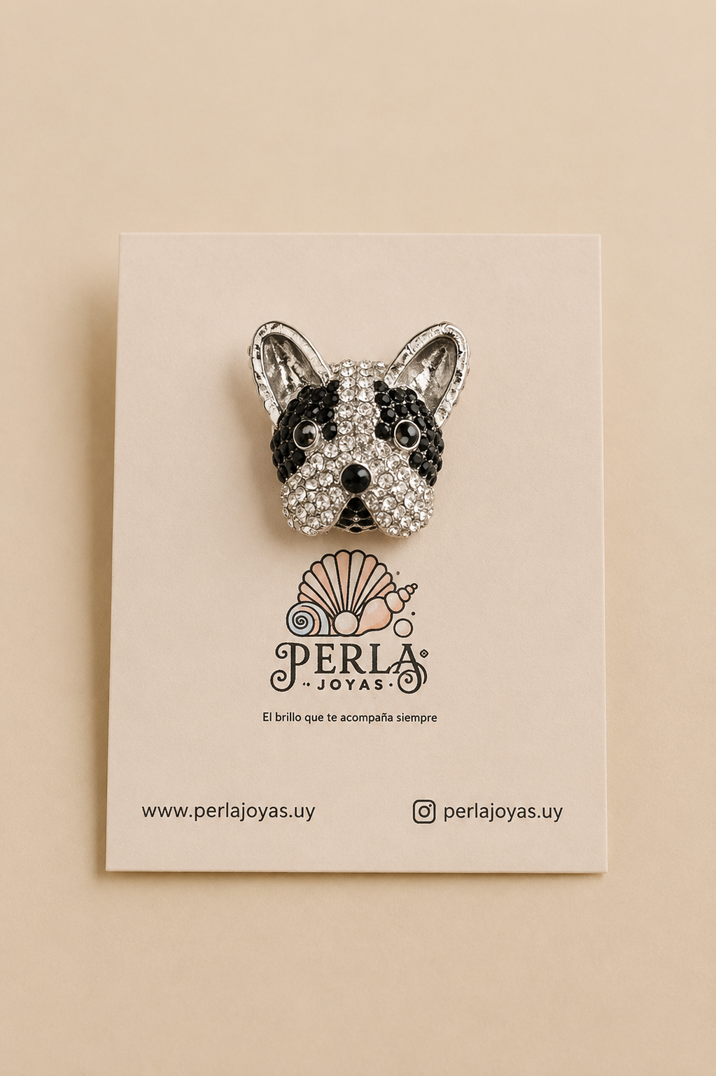 Prendedor Frenchie Glam