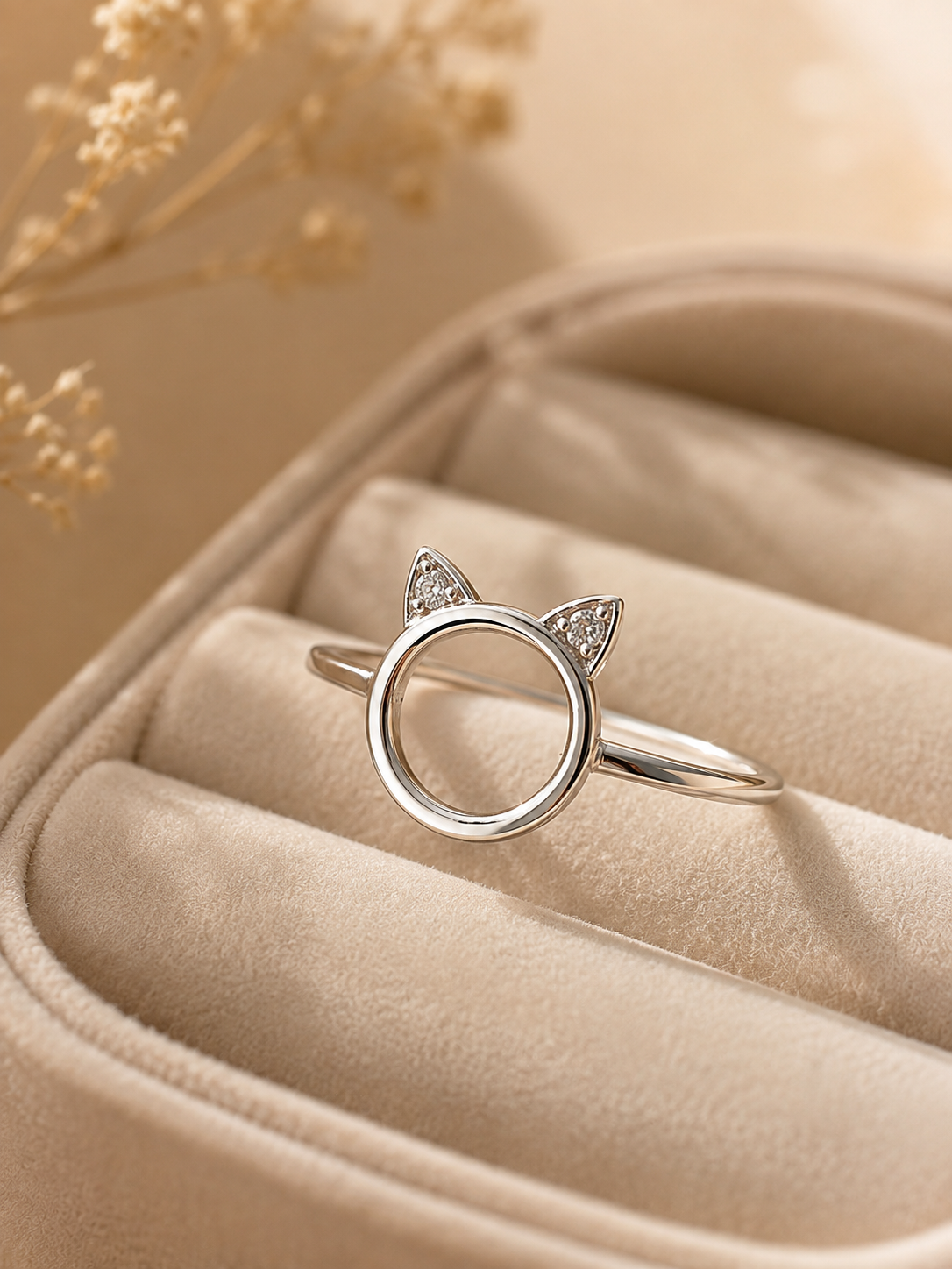 Anillo Silueta Felina