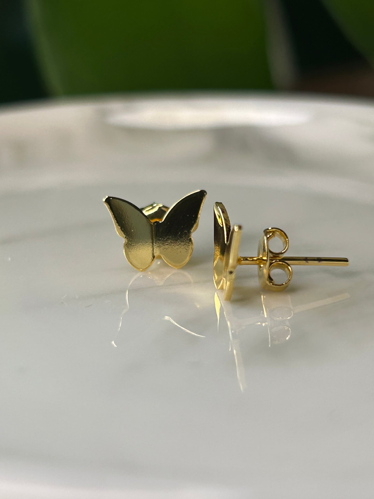 Caravanas mariposas doradas