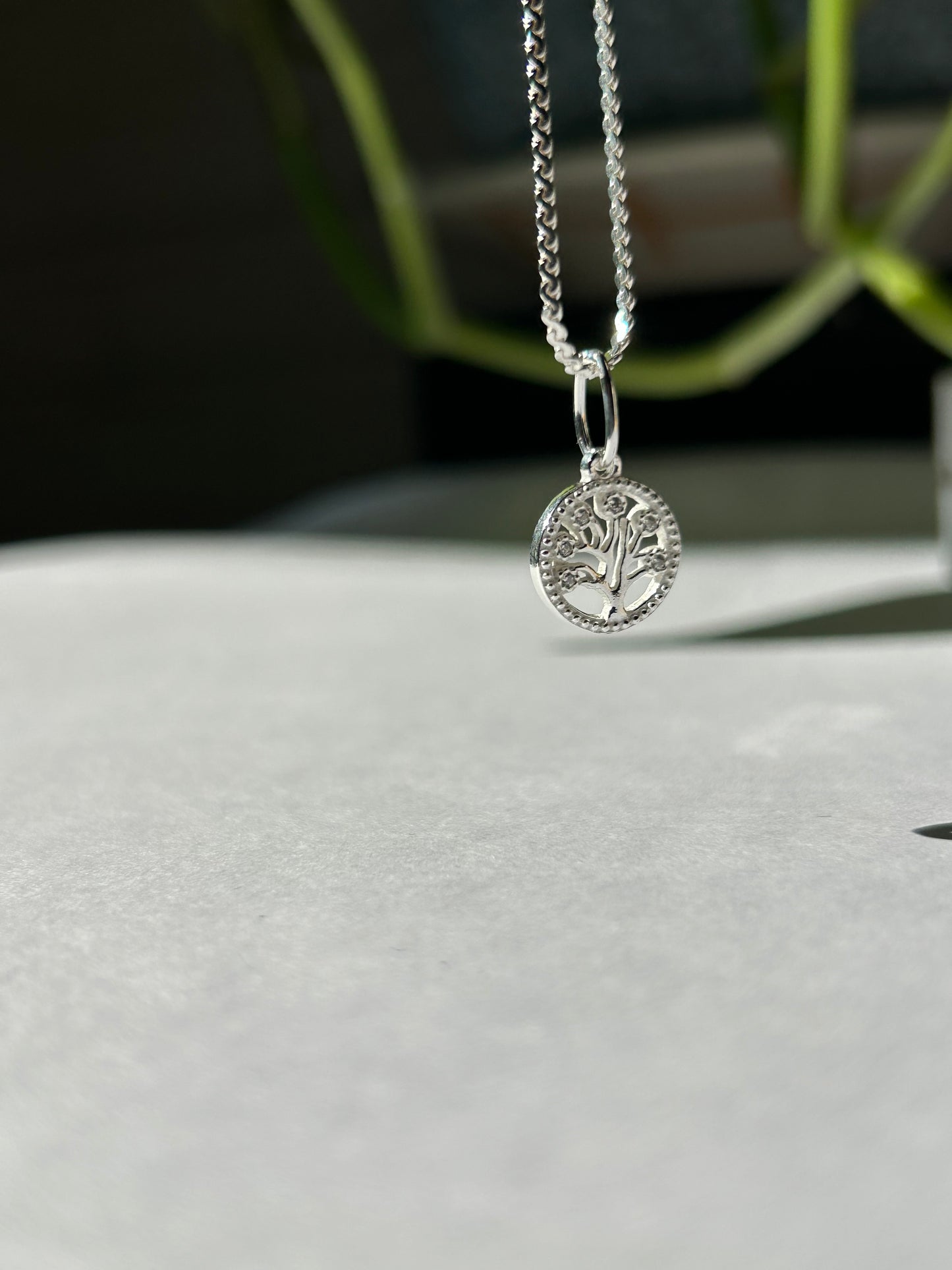 Dije árbol de la vida redondo