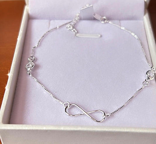 Pulsera infinito y puntos de luz