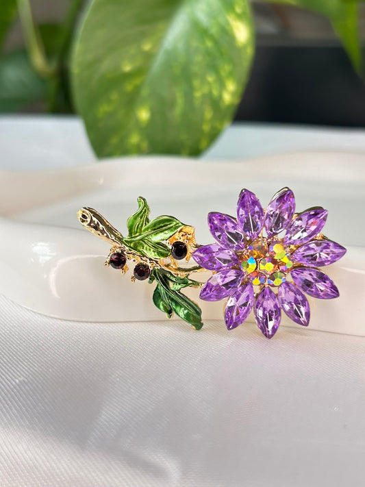 Prendedor Flor Violet