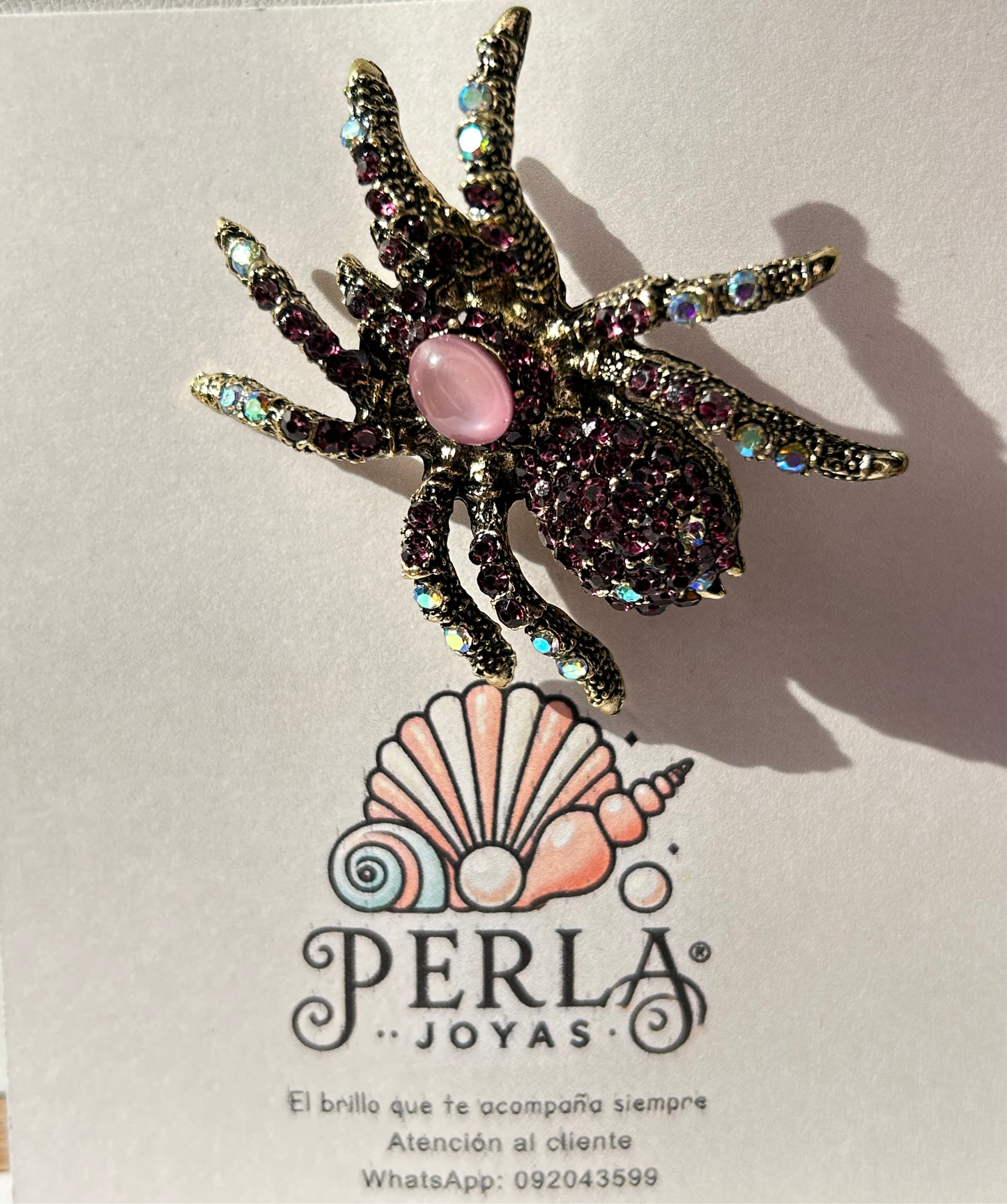 Prendedor tarántula pink