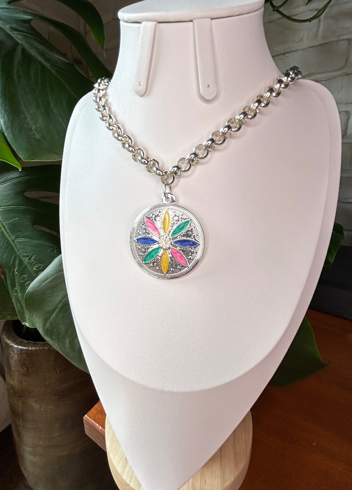 Conjunto Medalla Flor