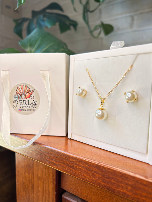 Conjunto Perlas Gold