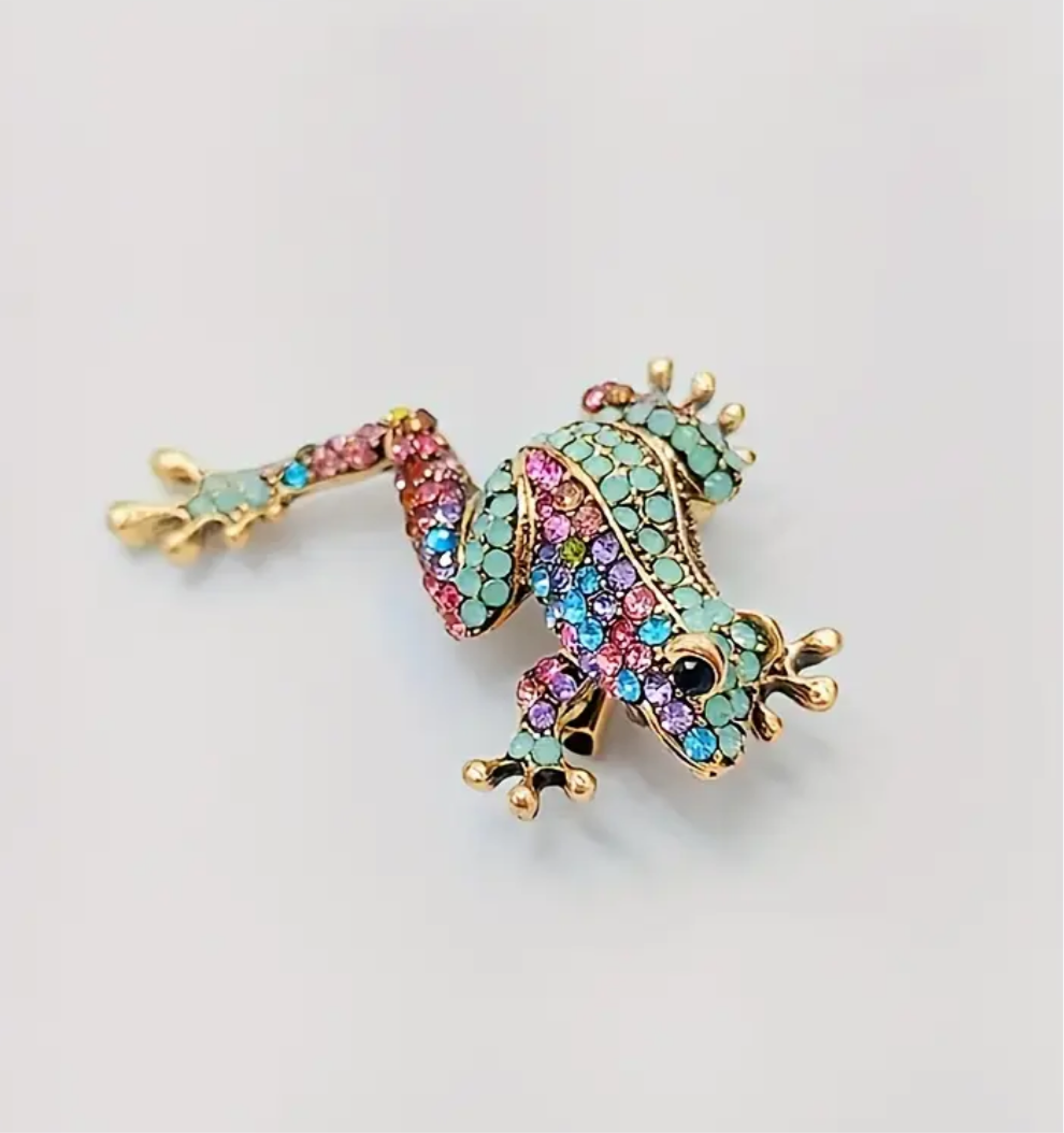 Prendedor rana color