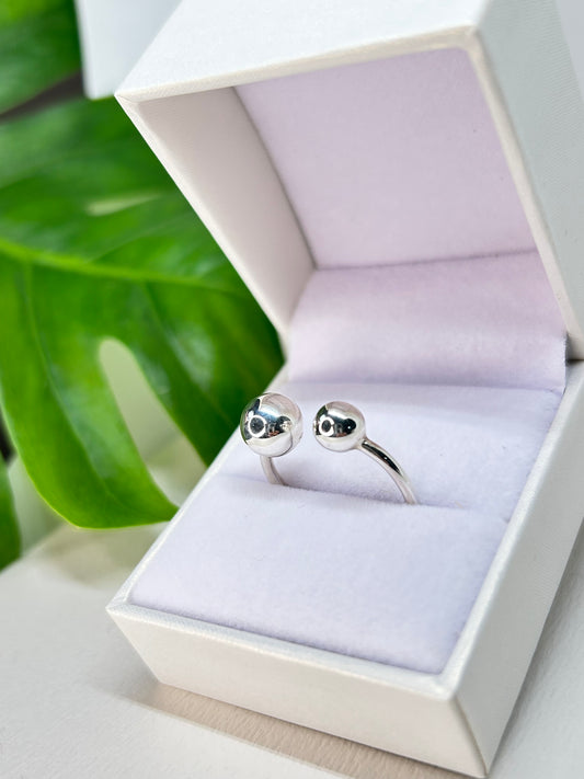 Anillo Esferas Plata