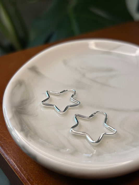 Aros estrella calada