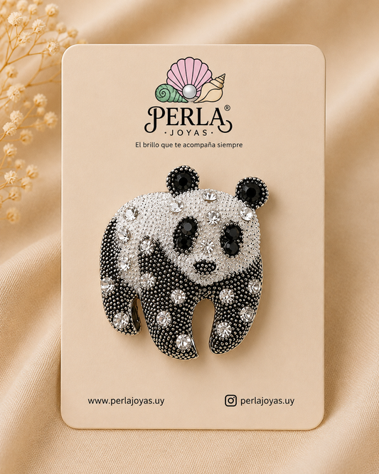 Prendedor Panda Bambú