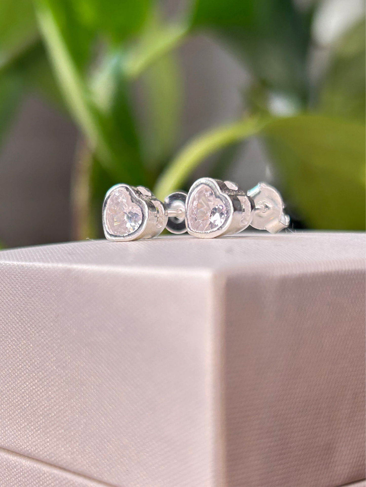 Caravanas Corazón cristal