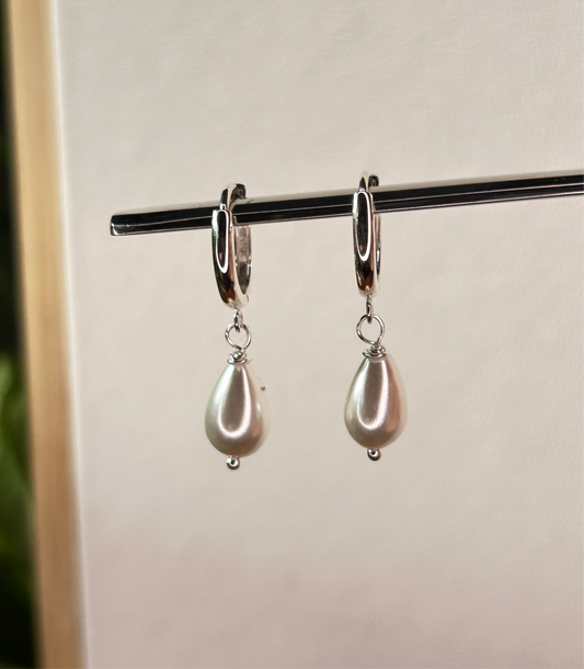 Aros perlita colgante