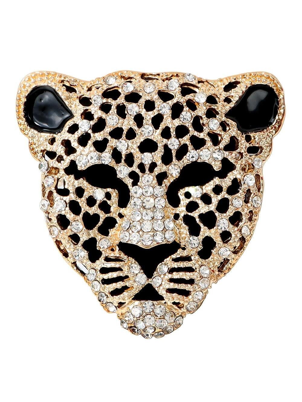 Prendedor leopardo Oro