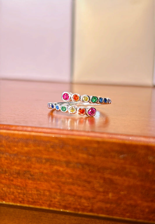 Anillo infinito puntos de luz