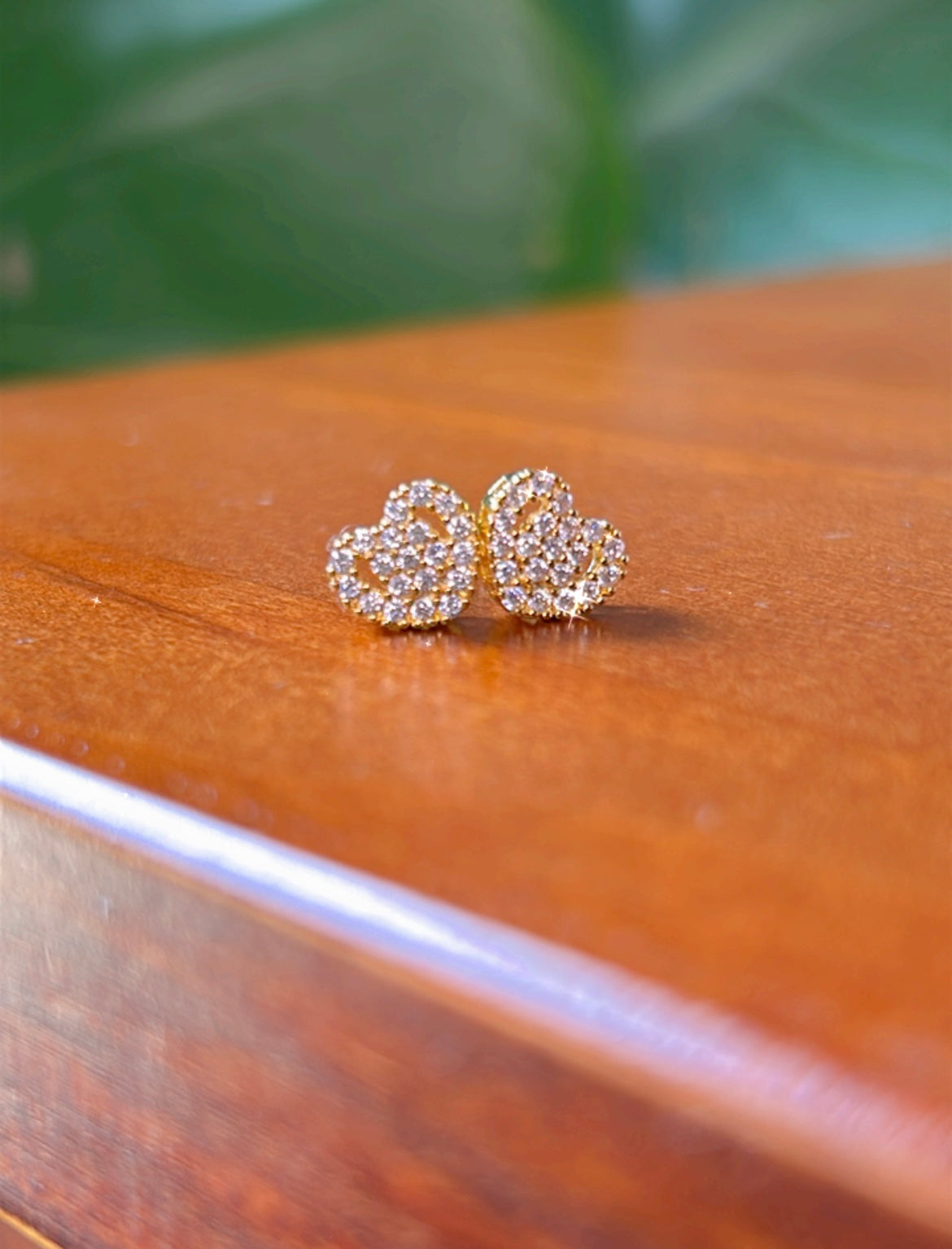 Caravanas corazones circonias