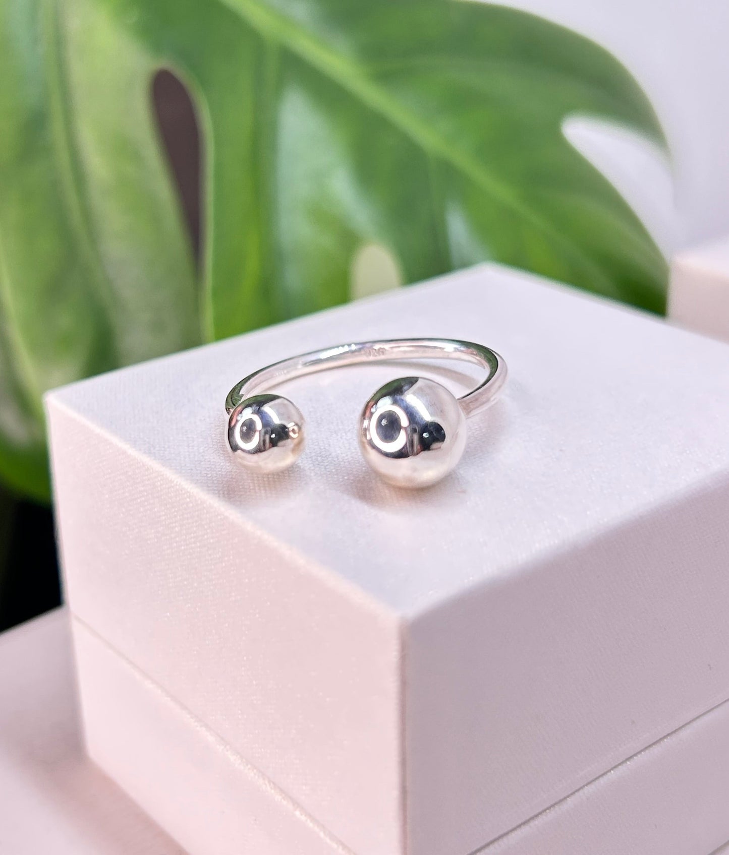 Anillo Esferas Plata