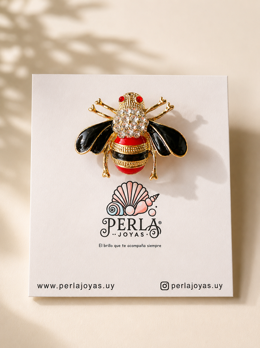 Prendedor Bee Black