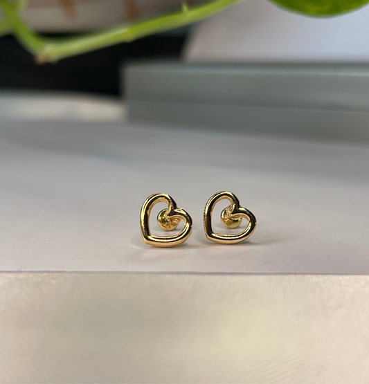 Caravanas corazón calado