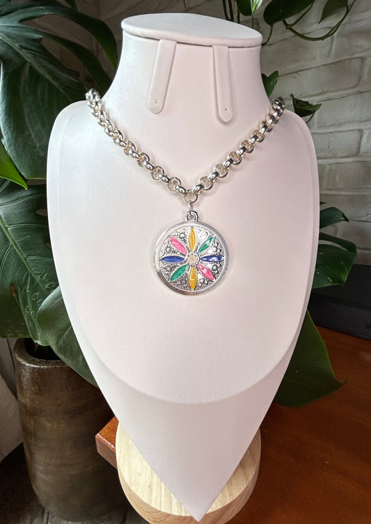 Conjunto Medalla Flor