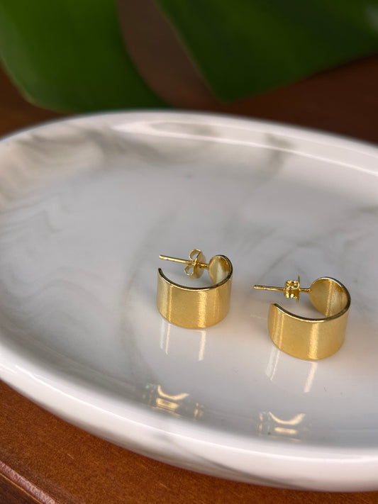 Aros dorados anchos