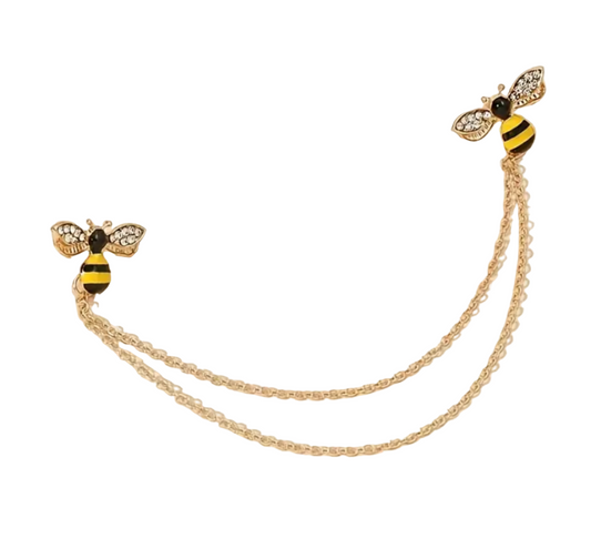 Prendedor Abejitas y cadena