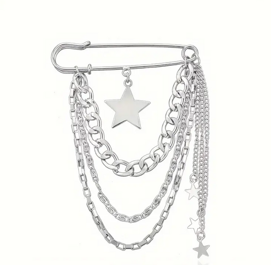 Prendedor Cadenas Star