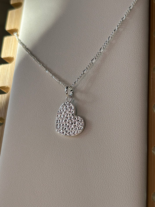 Conjunto corazón martillado