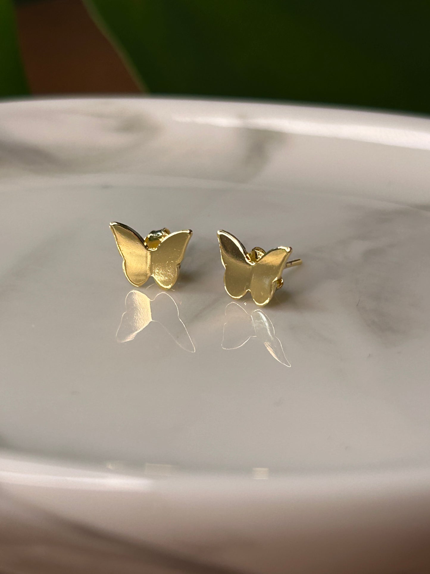 Caravanas mariposas doradas