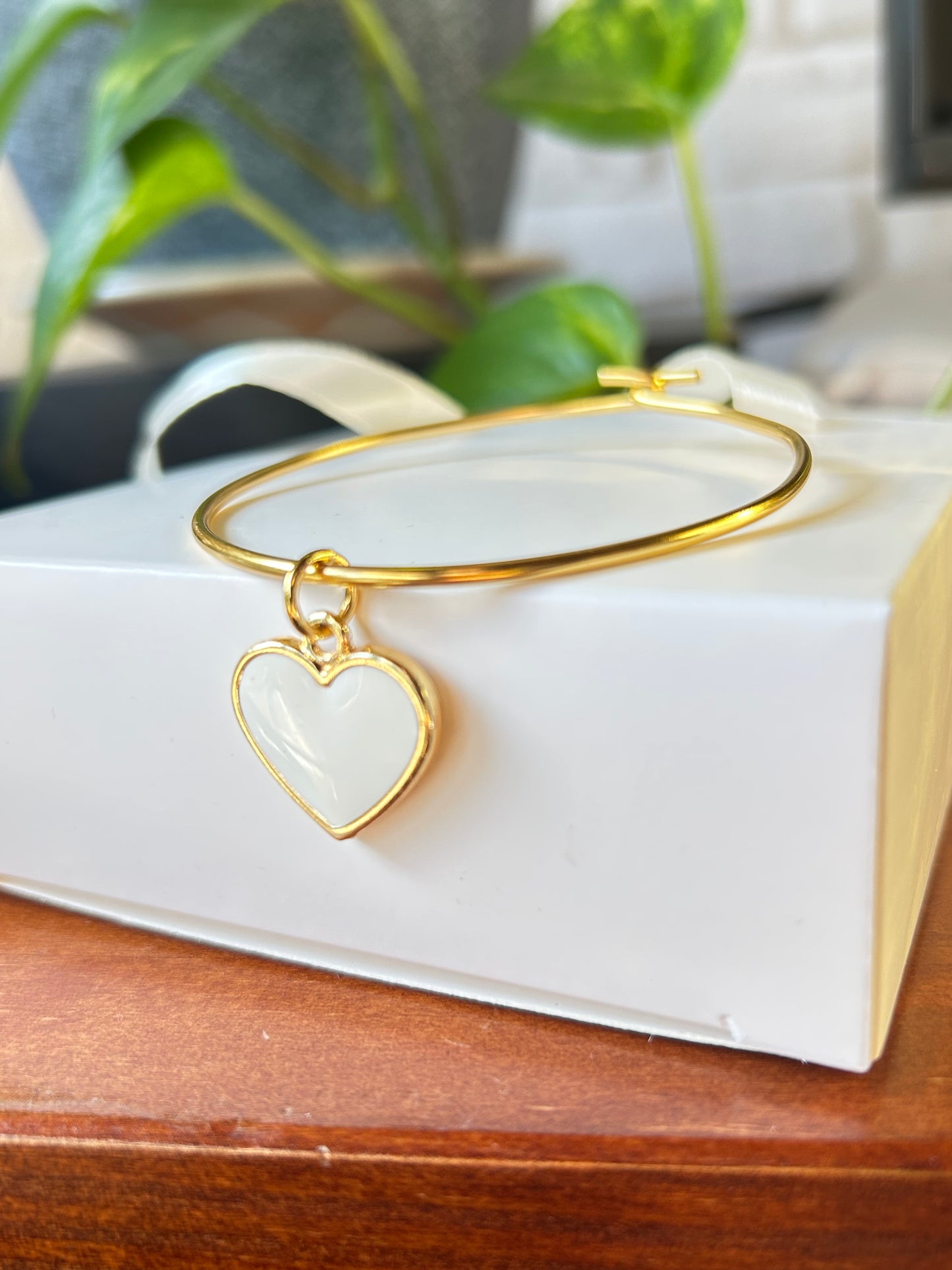Esclava dorada corazón Blanco