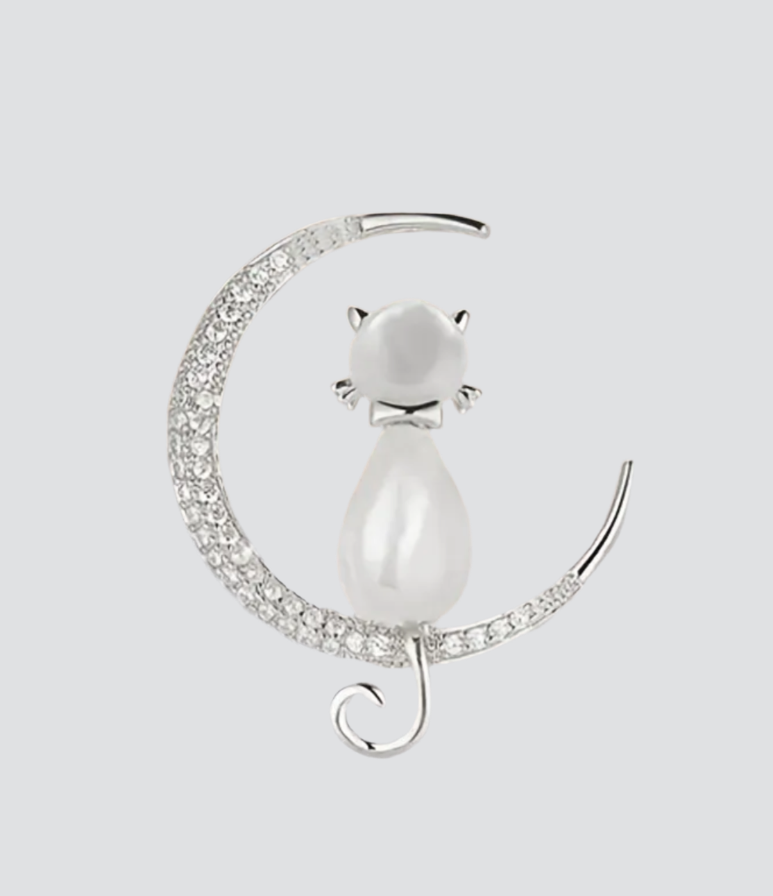 Prendedor Luna & Gato