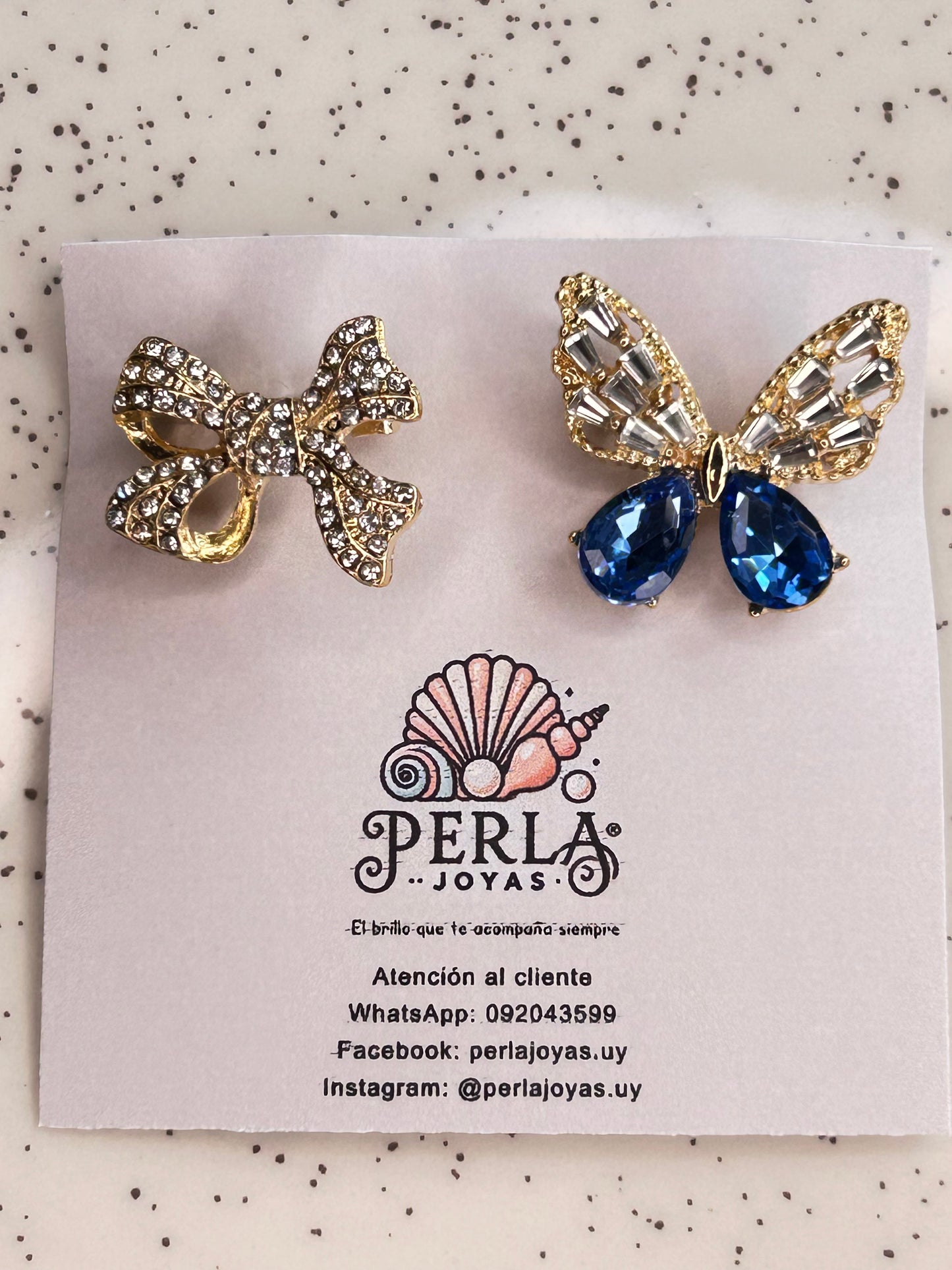 Prendedores dúo mariposa