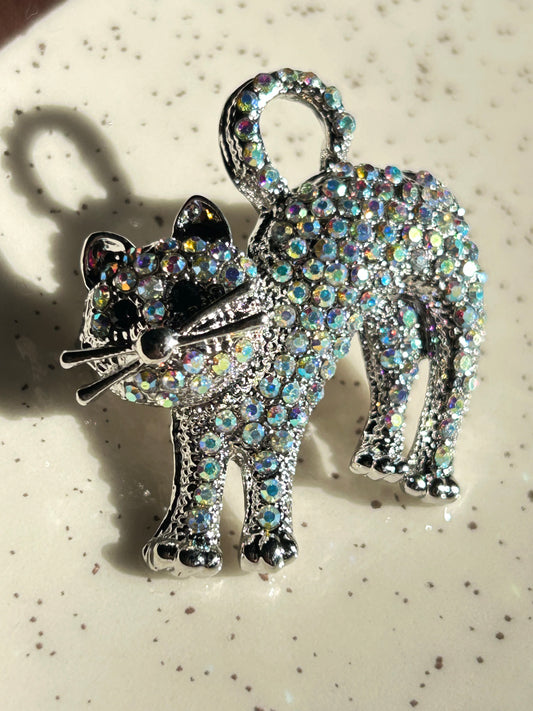 Prendedor gato rainbow