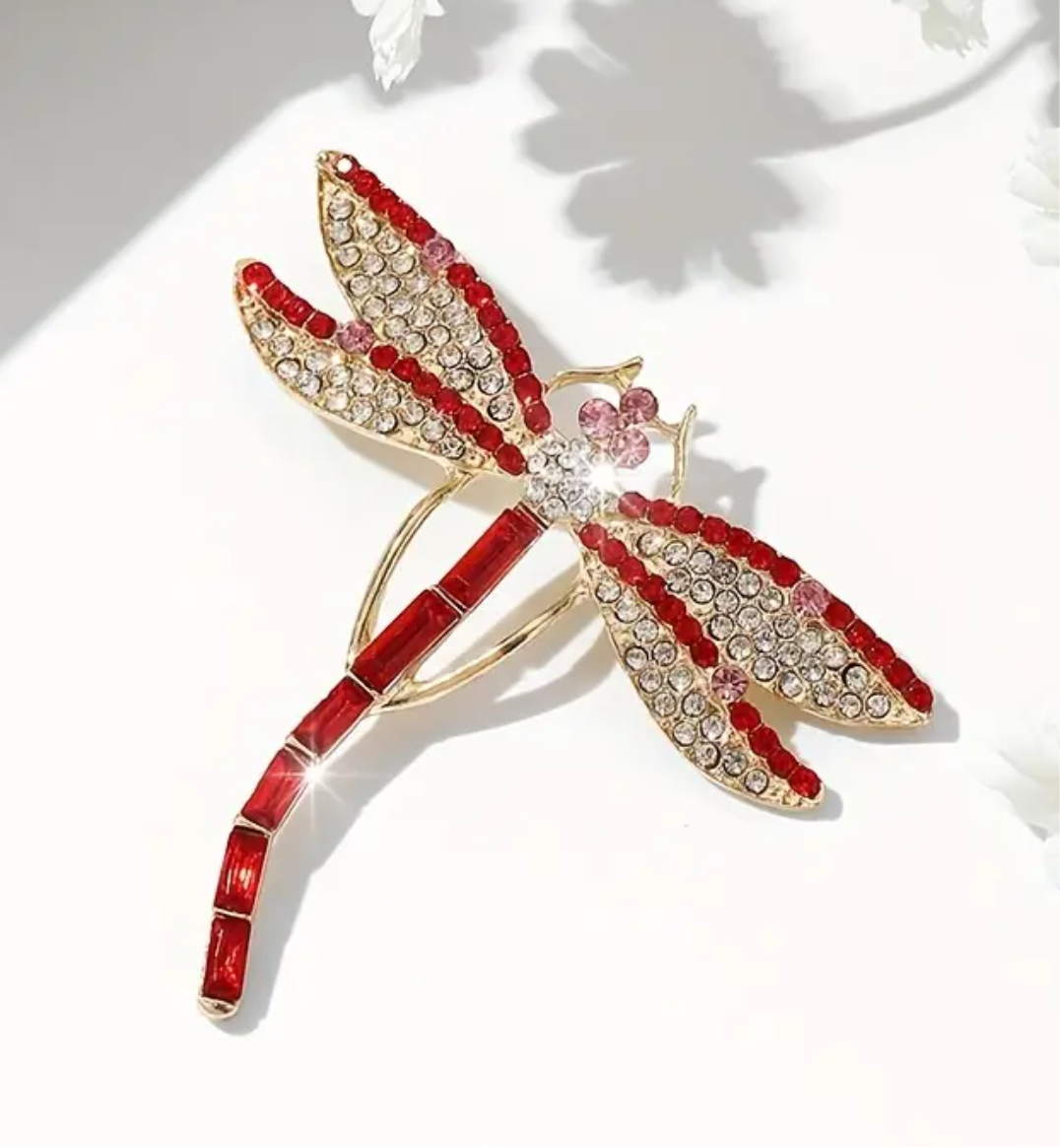 Prendedor Libélula Red