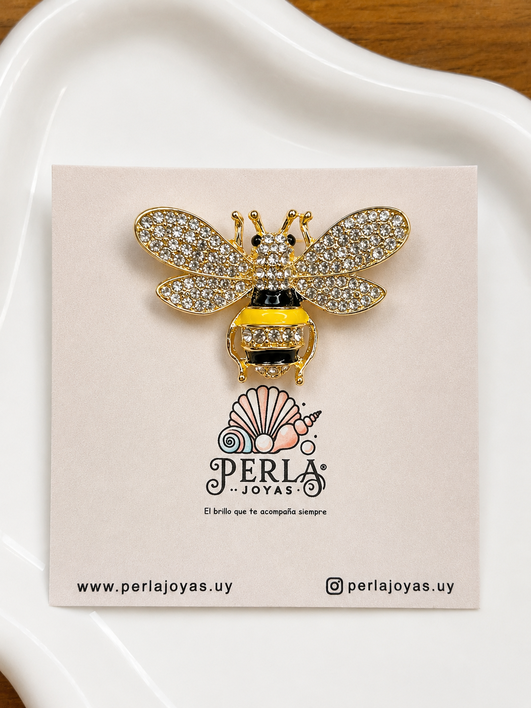 Prendedor Abeja Glitter