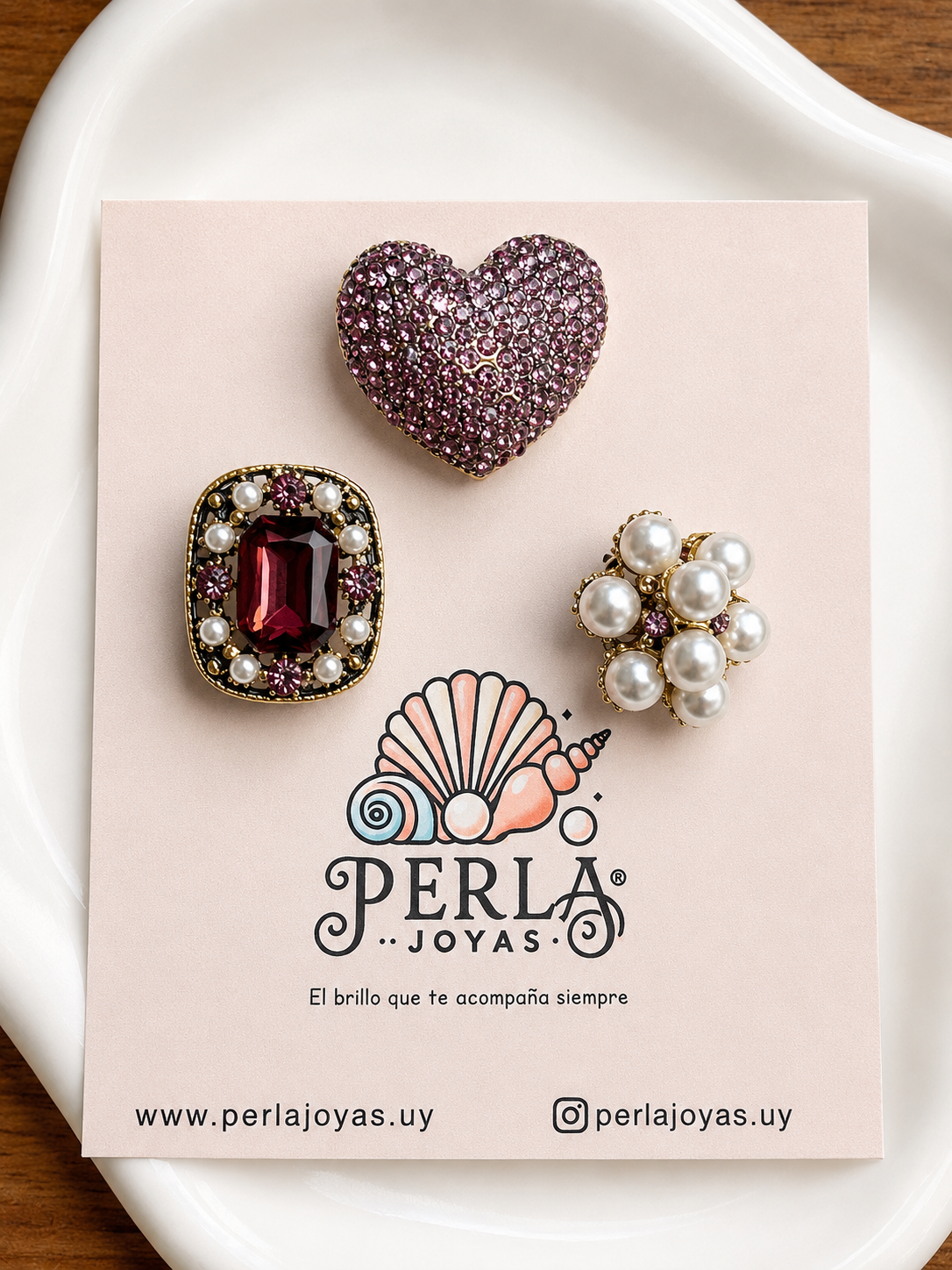 Prendedor Trío Romance