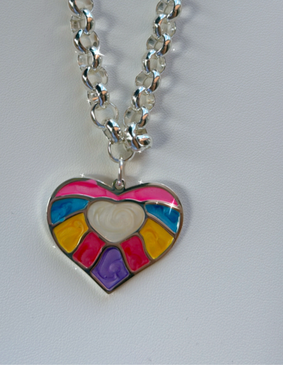 Conjunto corazón resina