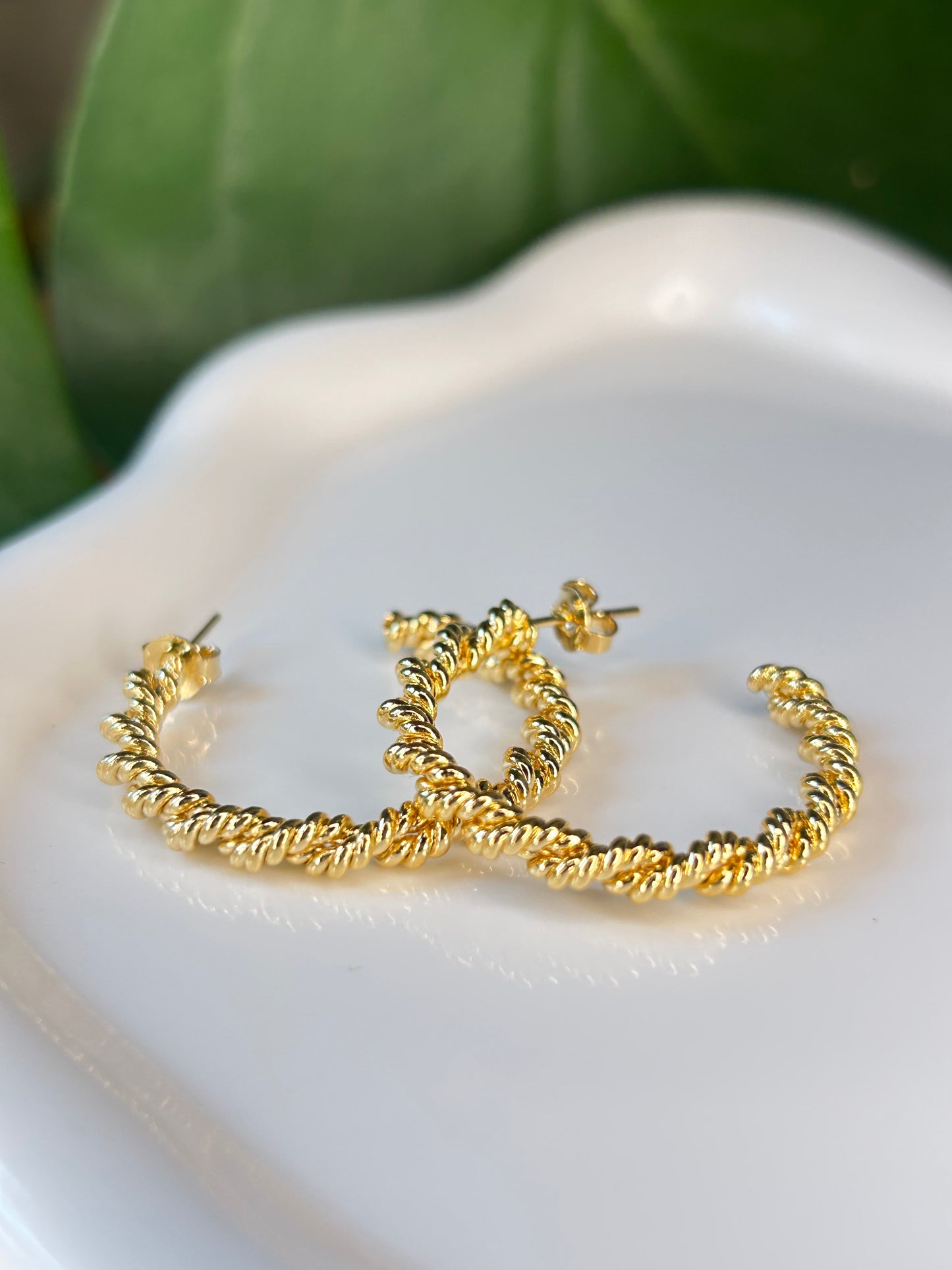 Aros torzados Gold