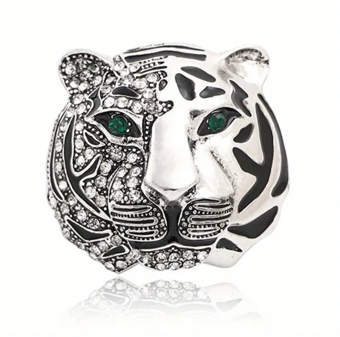 Prendedor Tigre Silver