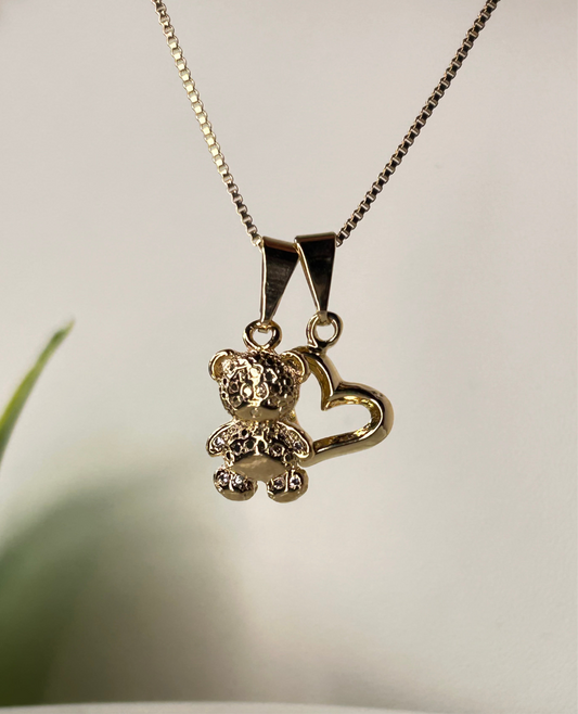 Conjunto osito corazón