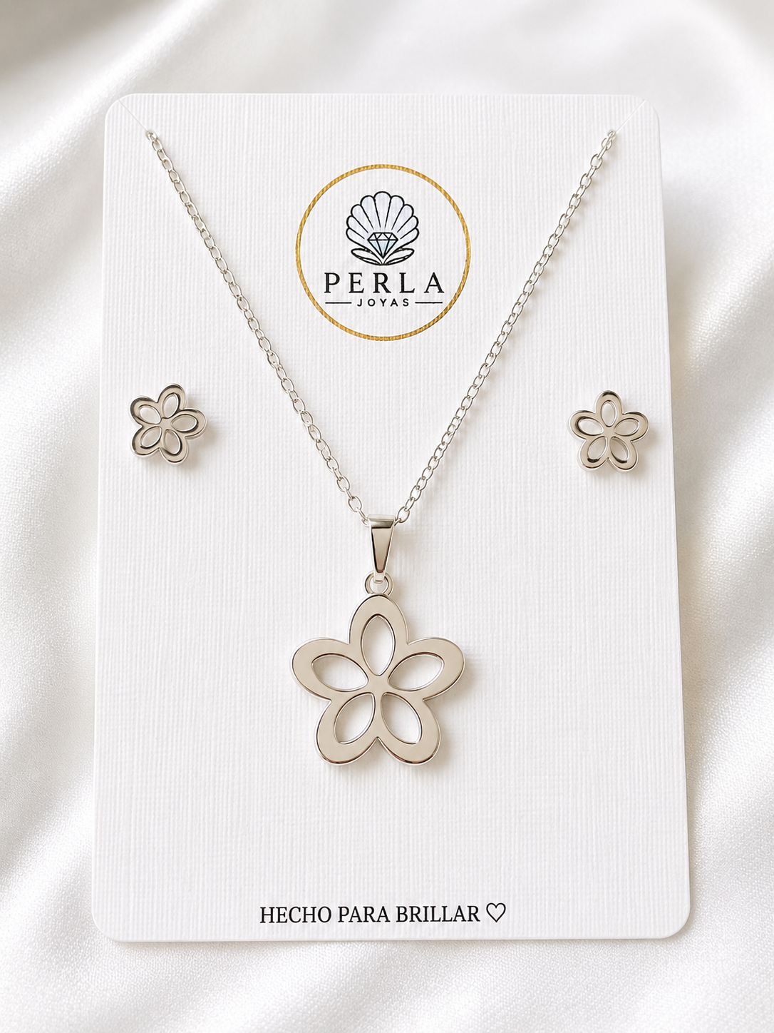 Conjunto Flor Silver